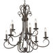 Homestead 9 Light 28 inch Rubbed Bronze Chandelier Ceiling Light, Large